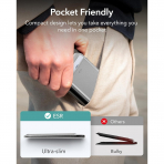 ESR iPhone 17 Manyetik Czdan Stand-Grey