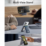 ESR iPhone 17 Manyetik Czdan Stand-Dark Blue