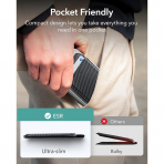 ESR iPhone 17 Manyetik Czdan Stand-Black Carbon