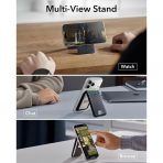 ESR iPhone 17 Manyetik Czdan Stand-Black Carbon