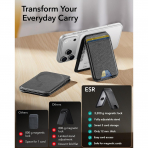 ESR iPhone 17 Manyetik Czdan Stand-Black