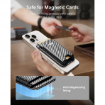 ESR iPhone 17 MagSafe Czdan Stand-Black Carbon