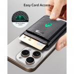 ESR iPhone 17 MagSafe Czdan Stand-Black Carbon