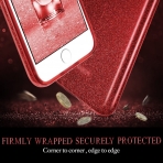 ESR iPhone SE Glitter Serisi Klf (2. Nesil)-Red