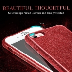 ESR iPhone SE Glitter Serisi Klf (2. Nesil)-Red