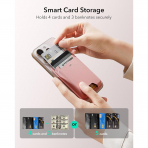 ESR iPhone Uyumlu Manyetik Czdan -Pink