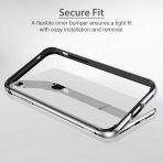 ESR iPhone XR Metal Bumper Klf-Silver