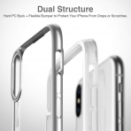 ESR iPhone XS Max Bumper Hoop Klf-Silver