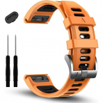 EZMVZKU Garmin Fenix 7/7Pro/6/6 Pro/5/5 Plus Kay-Orange