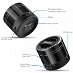 EasyAcc Bluetooth 4.0 Mini Hoparlr-Titanium Black