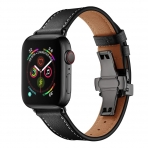 EloBeth Apple Watch Deri Kay (38/40mm)-Black Strap Black Clasp