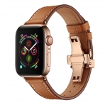 EloBeth Apple Watch Deri Kay (38/40mm)- Brown Strap Rose Gold Clasp