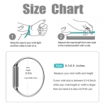 EloBeth Fitbit Flex 2 Aksesuar Bileklik (Small)-Silver