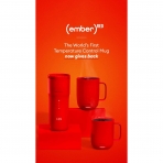 Ember Scaklk Kontroll Akll Kupa (2.Nesil)(295ml)-Red
