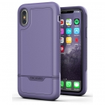 Encased Apple iPhone X Rebel Serisi Klf (MIL-STD-810G)-Purple