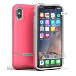 Encased Apple iPhone X Rebel Serisi Klf (MIL-STD-810G)-Pink