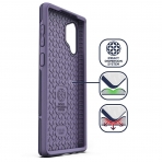 Encased Galaxy Note 10 Plus Rebel Serisi Klf (MIL-STD-810G)-Purple