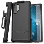 Encased Galaxy Note 10 Plus Rebel Serisi Kemer Klipsli Klf (MIL-STD-810G)-Black