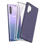 Encased Galaxy Note 10 Plus Thin Armor K�l�f Seti (2 Adet)-Purple