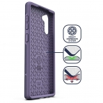 Encased Galaxy Note 10 Rebel Serisi Klf (MIL-STD-810G)-Purple