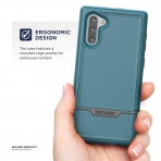 Encased Galaxy Note 10 Rebel Serisi Klf (MIL-STD-810G)-Blue