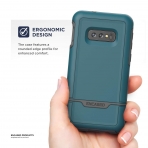 Encased Galaxy S10e Rebel Armor Serisi Klf (MIL-STD-810G)-Turquoise