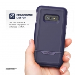 Encased Galaxy S10e Rebel Armor Serisi Klf (MIL-STD-810G)-Purple