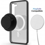 Encased Galaxy S23 MagSafe Uyumlu Manyetik Klf-Black Clear
