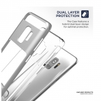 Encased Galaxy S9 Reveal Seri Klipsli effaf Klf-Crystal Silver