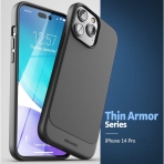 Encased Armor Serisi iPhone 14 Pro Max Klf-Black