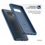 Encased Samsung Galaxy Note 8 Rebel Serisi Armor Klf (MIL-STD-810G)-Navy Blue