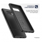 Encased Samsung Galaxy Note 8 Rebel Serisi Armor Klf (MIL-STD-810G)-Black