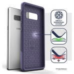 Encased Samsung Galaxy Note 8 Rebel Serisi Armor Klf (MIL-STD-810G)-Deep Purple