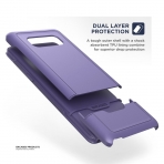 Encased Samsung Galaxy Note 8 Rebel Serisi Armor Klf (MIL-STD-810G)-Deep Purple