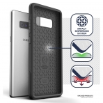 Encased Samsung Galaxy Note 8 Rebel Serisi Kemer Klipsli Klf (MIL-STD-810G)-Black