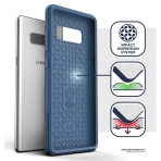 Encased Samsung Galaxy Note 8 Rebel Serisi Kemer Klipsli Klf (MIL-STD-810G)-Navy Blue