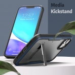 Encased iPhone 14 Ekran Koruyuculu Kickstand Klf-Blue