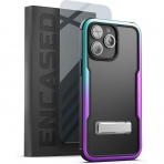 Encased iPhone 14 Pro Max Ekran Koruyuculu Kickstand Klf-Purple Gradient