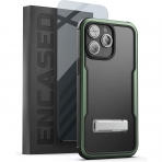Encased iPhone 14 Pro Ekran Koruyuculu Kickstand Klf-Green