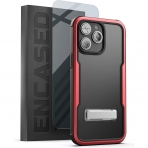 Encased iPhone 14 Pro Ekran Koruyuculu Kickstand Klf-Red