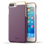 Encased iPhone 8 Plus Artura Koleksiyonu Deri Klf-Merlot Purple