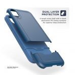 Encased iPhone XS Max Rebel Serisi Klf (MIL-STD-810G)-Blue