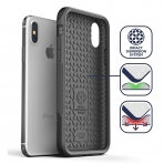 Encased iPhone XS Max Rebel Serisi Klf (MIL-STD-810G)-Black