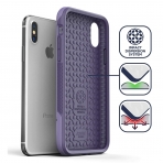 Encased iPhone XS Max Rebel Serisi Klf (MIL-STD-810G)-Purple