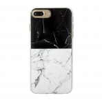 End Scene iPhone 8 Plus Klf-Black-White Marble