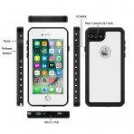 Eonfine iPhone 7 Plus Su Geirmez Klf (MIL-STD-810G)-White