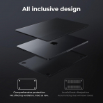EooCoo MacBook Air M3 Ultra nce Klf (15 in)-Black Titanium Clear 