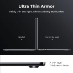 EooCoo MacBook Air M3 Ultra nce Klf (15 in)-Black Titanium Clear 