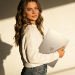EooCoo MacBook Air Ultra �nce Koruyucu K�l�f (15 in�)-Starlight Clear 