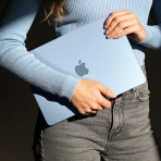 EooCoo MacBook Air Ultra �nce Koruyucu K�l�f (15 in�)-Sky Blue Clear